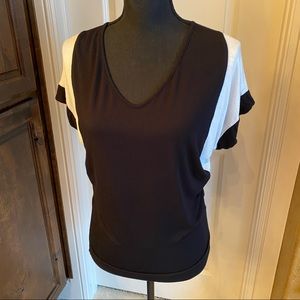 Cielo Black/White Colorblock Top (XS)